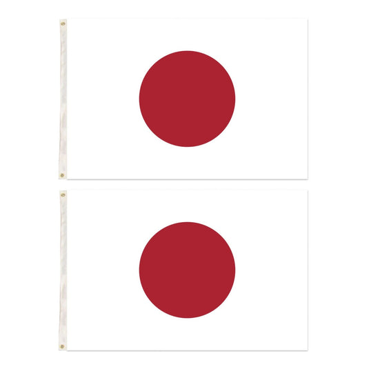 2x Japan Country Flags Japanese Heavy Duty - 150cm x 90cm-2