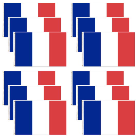 12x France Country Flag French Heavy Duty - 150cm x 90cm-0