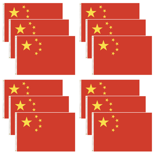 12x China Country Flag Chinese Heavy Duty CN 中国国旗 - 150cm x 90cm-0