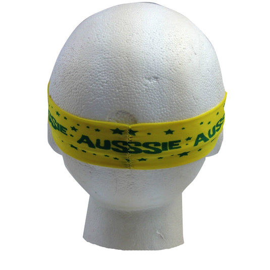 Australia Flag Headband Tennis Cricket Australia Day Aussie Costume in Green/Gold-4