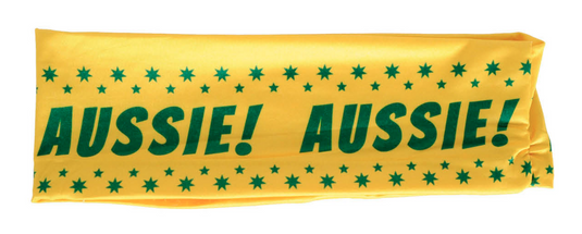 Australia Flag Headband Tennis Cricket Australia Day Aussie Costume in Green/Gold-1