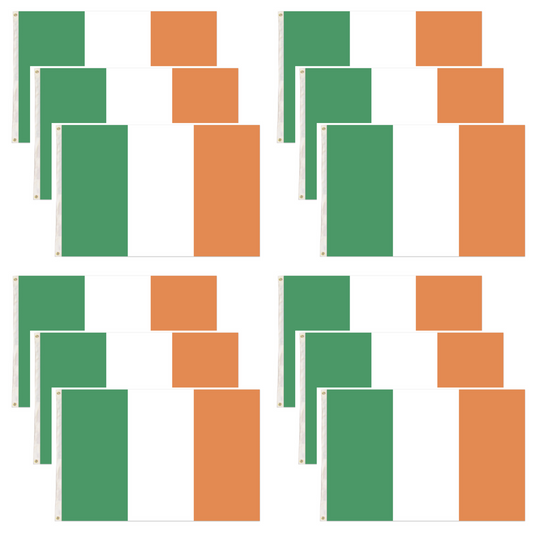 12x Ireland Irish Country Flag Heavy Duty Outdoor St Patricks Day - 150cm x 90cm-0