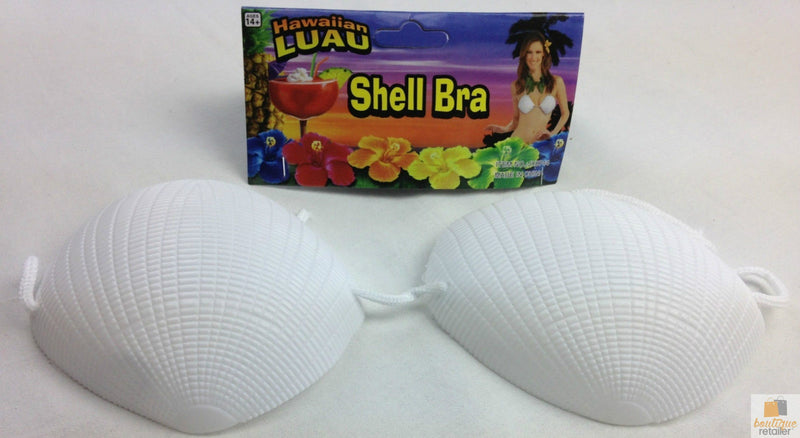 Load image into Gallery viewer, SHELL BRA Costume Party Hawaiian Hula Beach Dress Top Tropical Mermaid-1
