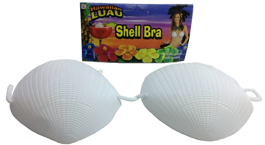 SHELL BRA Costume Party Hawaiian Hula Beach Dress Top Tropical Mermaid-0
