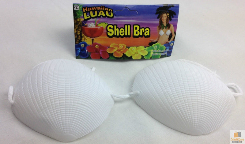 Load image into Gallery viewer, SHELL BRA Costume Party Hawaiian Hula Beach Dress Top Tropical Mermaid-4
