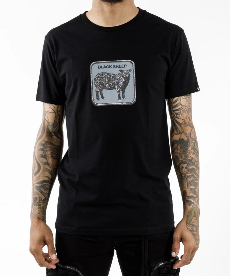 Load image into Gallery viewer, Goorin Bros The Animal Farm T Shirt Top Short Sleeve - Made in Portugal - Black Sheep-1
