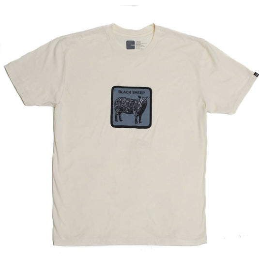 Goorin Bros The Animal Farm T Shirt Top Short Sleeve - Made in Portugal - Cream Sheep-0
