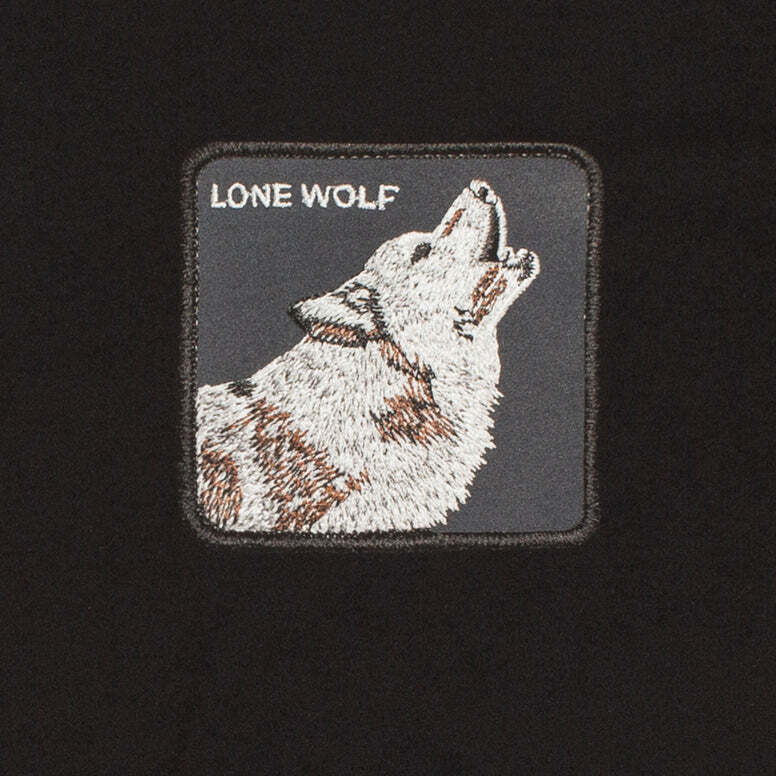 Load image into Gallery viewer, Goorin Bros The Animal Farm T Shirt Top Short Sleeve Wolf - Made in Portugal - Black-3
