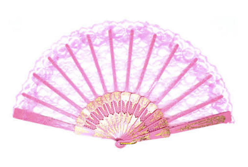 Load image into Gallery viewer, Lace Folding Hand Fan Wedding Party Spanish Costume Accessory - Light Pink-3
