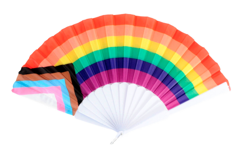 Load image into Gallery viewer, 12x Rainbow Gay Pride Fabric Cooling Fan LGBTQ-2
