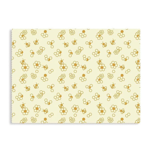 Karlstert Natural Beeswax Honeycomb Food Wrap in Honeybee Print 43 x 58.5cm-1