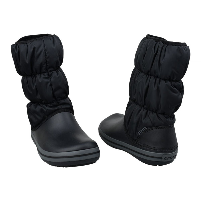 Load image into Gallery viewer, Crocs Womens Ladies Winter Warm Puff Boot Puffer - Black/Charcoal-3

