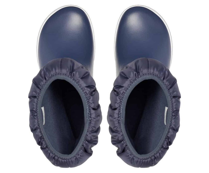 Load image into Gallery viewer, Crocs Womens Winter Puff Boot Puffer Shoes - Navy/White-4
