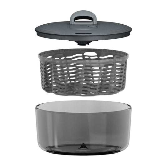 Zyliss Easy Spin Salad Spinner Large AquaVent Quick Dry Vegetable Salad Washer-3