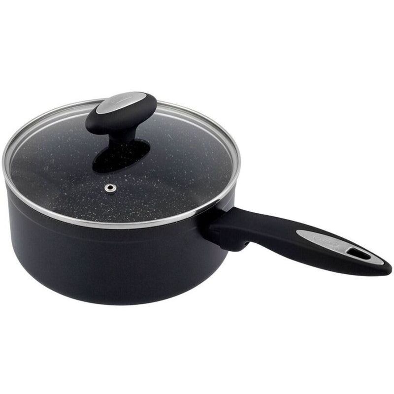 Load image into Gallery viewer, Zyliss Ultimate Forged 18cm/2L Non-Stick Saucepan w/ Lid Cover - Black-0
