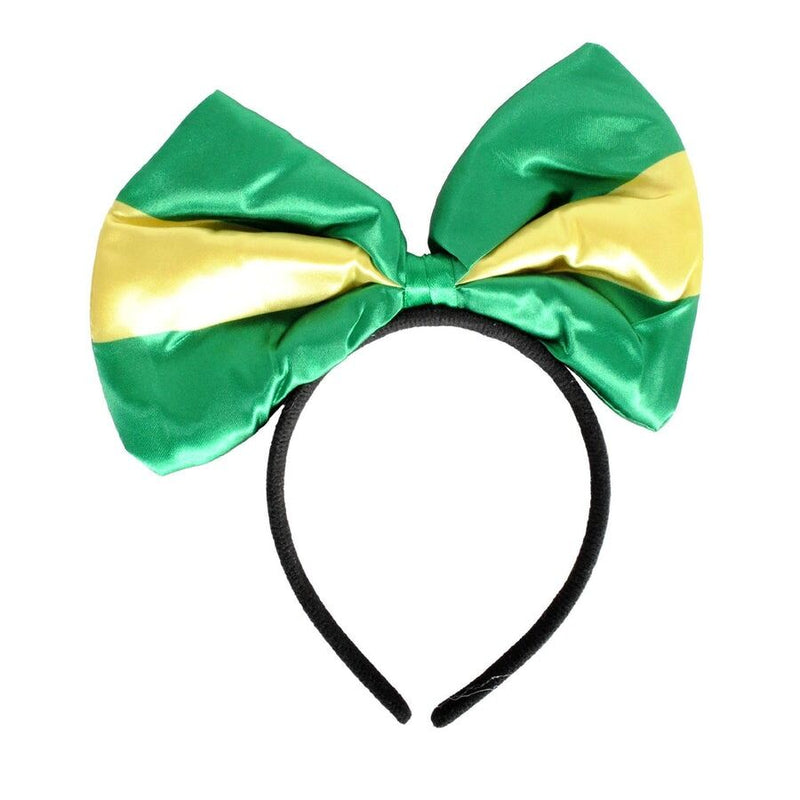 Load image into Gallery viewer, Green and Gold Yellow Bow Headband – Australia Day &amp; Sports Event Accessory-0
