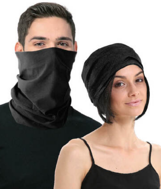 Seamless Tube Bandana Head Scarf Face Cover Mask Gaiter Ski Snow - Plain Colours-2