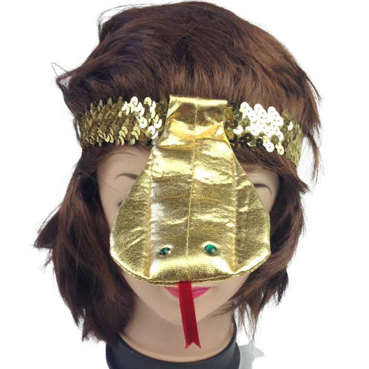 SEQUIN EGYPTIAN Headband Flapper Headpiece w Snake Fancy Dress Costume Cleopatra-4