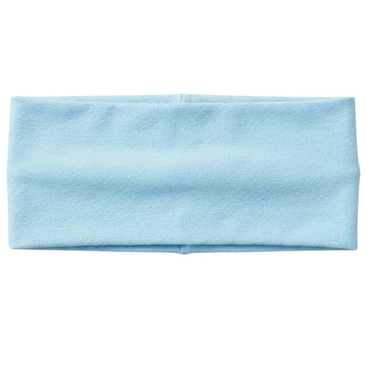 3pc Set Plain Headband Elastic Stretch Sports Yoga Hair Band Unisex - Sky Blue-3