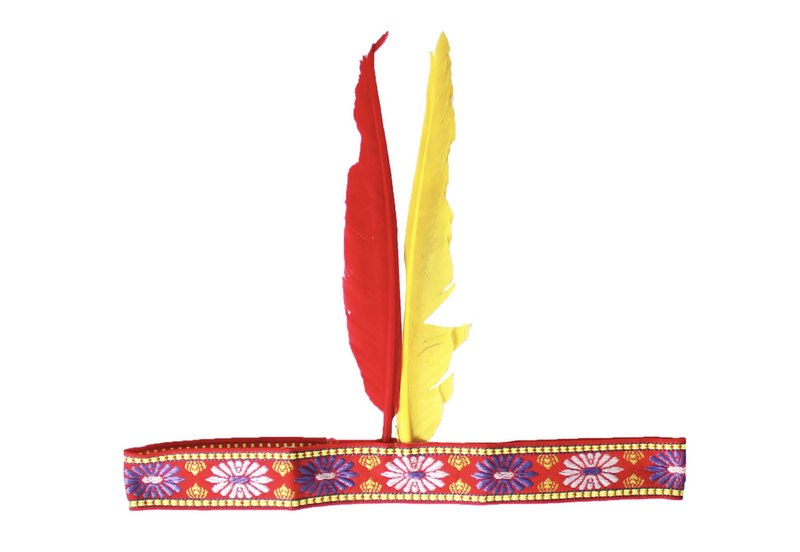 Load image into Gallery viewer, Native American Two Feather Headband Headdress Fancy Dress for Costume Party-2
