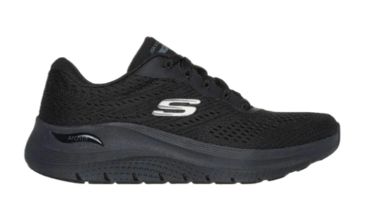 Skechers Womens Arch Fit 2.0 Big League Shoes Sneakers in Black/Black-3