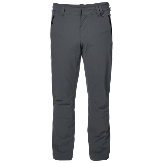 Jack Wolfskin Mens Activate XT Pants Winter Outdoor Trousers Hiking - Dark Iron-0