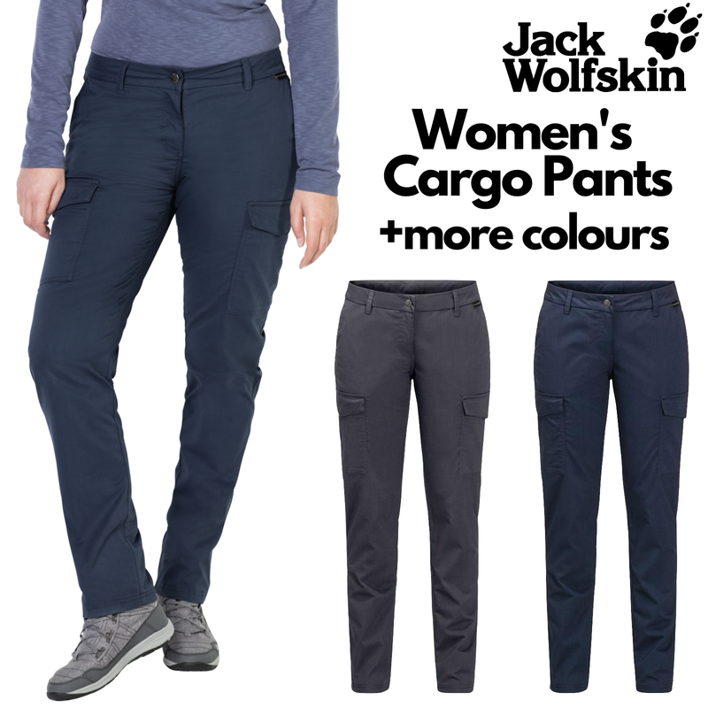 Load image into Gallery viewer, Jack Wolfskin Womens Liberty Cargo Pants Hiking Trekking Outdoors Organic Cotton-1

