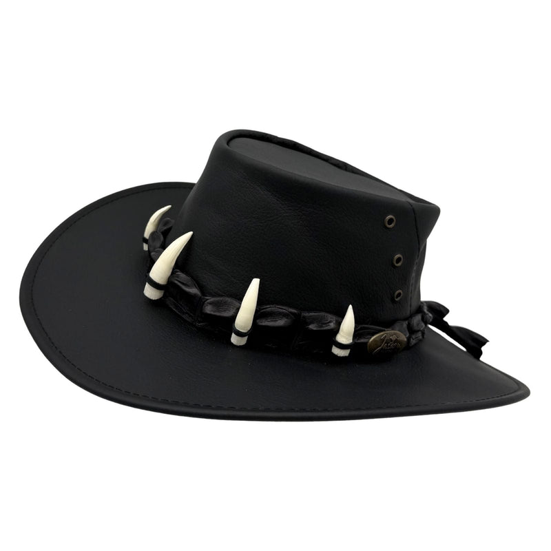 Load image into Gallery viewer, Jacaru 150 Ayers Croc Hat – Kangaroo Leather &amp; Crocodile Band
