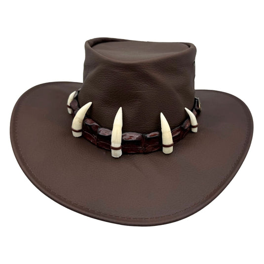 Jacaru 150 Ayers Croc Hat – Kangaroo Leather & Crocodile Band