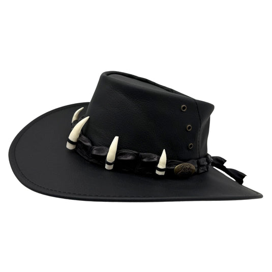 Jacaru 150 Ayers Croc Hat – Kangaroo Leather & Crocodile Band