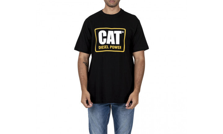 Load image into Gallery viewer, Caterpillar Mens Big &amp; Tall CAT Diesel Power Short Sleeve Classic Fit Tee - Black-3
