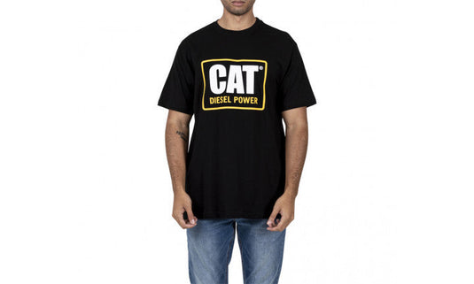 Caterpillar Mens Big & Tall CAT Diesel Power Short Sleeve Classic Fit Tee - Black-3