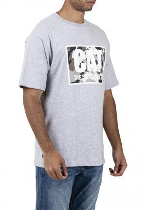 Caterpillar Mens Diesel Power Tee Casual T-Shirt Top - Grey-3