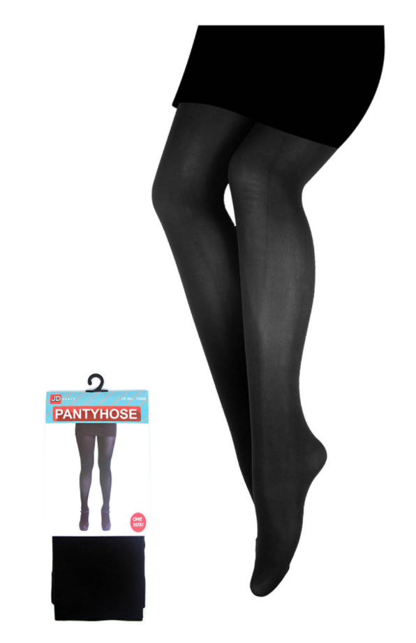 Load image into Gallery viewer, PANTYHOSE Tights Stockings Hosiery Womens Ladies Plain Colours - Black - One Size Fits Most-0
