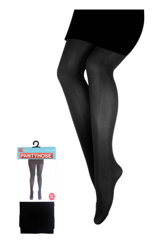 PANTYHOSE Tights Stockings Hosiery Womens Ladies Plain Colours - Black - One Size Fits Most-1