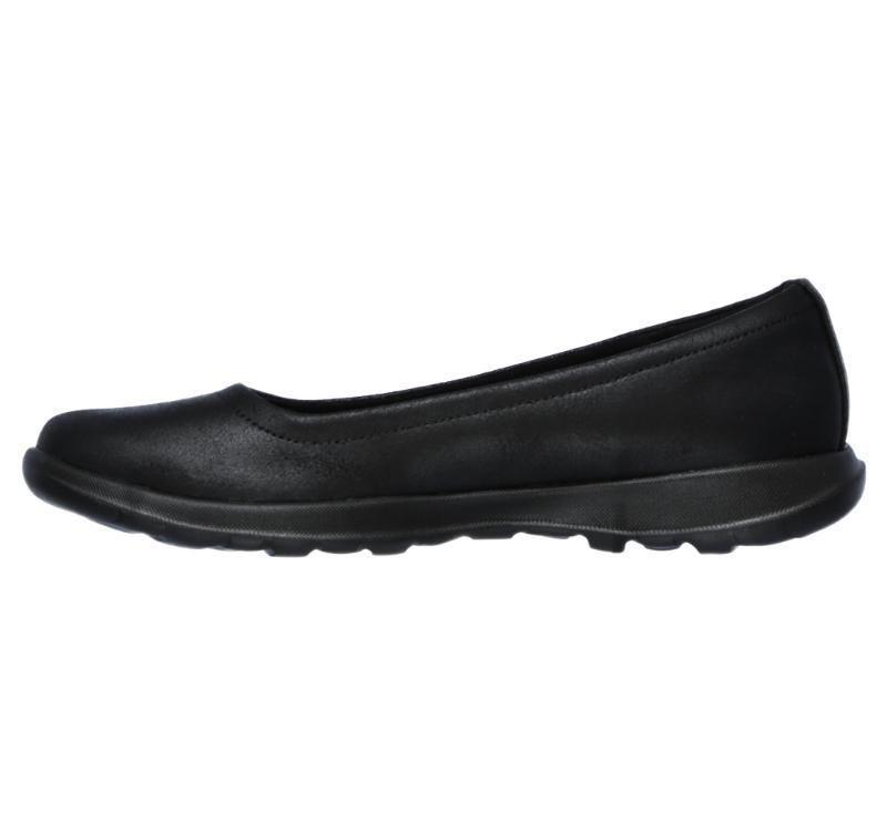 Load image into Gallery viewer, Skechers Womens Go Walk Lite Flats Shoes Comfort GEM Lightweight - Black/Black-4
