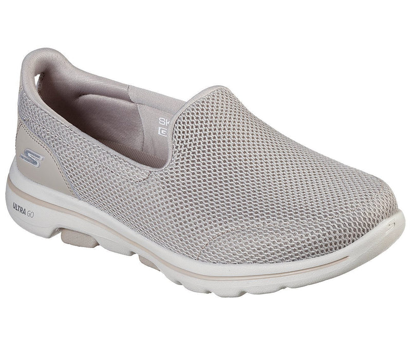 Load image into Gallery viewer, Skechers Women's Go Walk 5 Slip On Machine Washable Sneakers Shoes - Taupe-6
