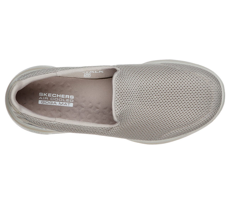 Load image into Gallery viewer, Skechers Women's Go Walk 5 Slip On Machine Washable Sneakers Shoes - Taupe-2
