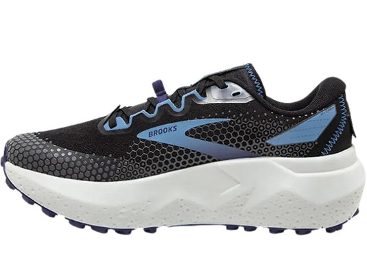 Womens Brooks Caldera 6 Trail Running Shoes in Black/Blissful Blue/Grey – Size 8