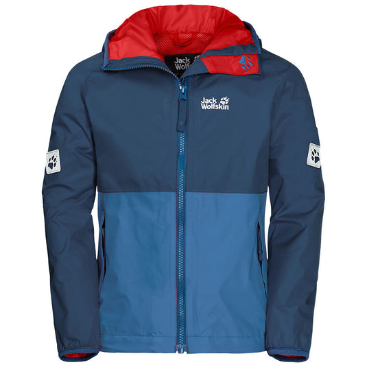 Jack Wolfskin Boys Rainy Days Waterproof Jacket Windproof-6