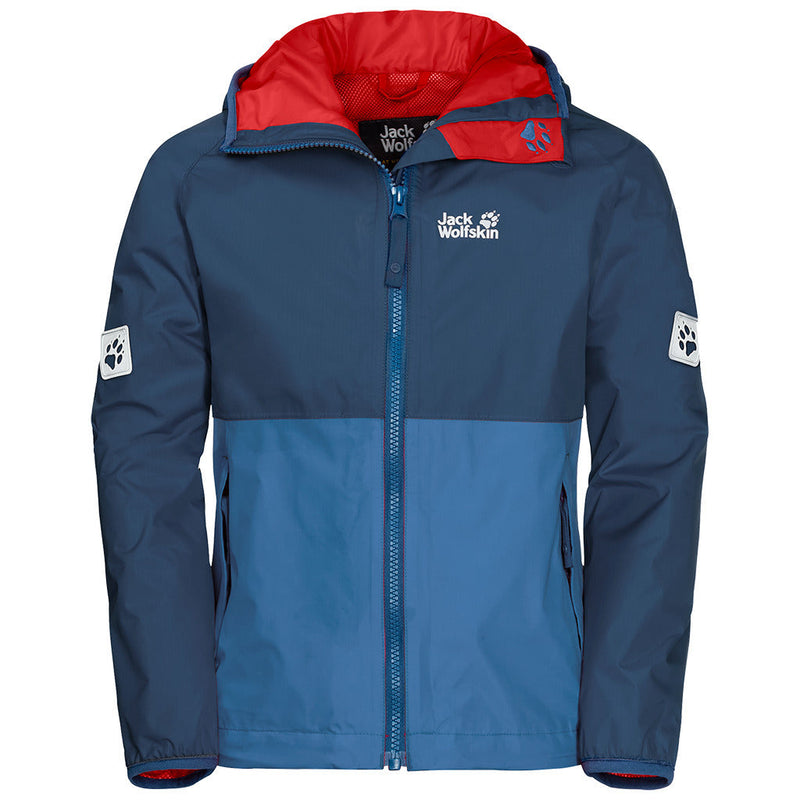Load image into Gallery viewer, Jack Wolfskin Boys Rainy Days Waterproof Jacket Windproof-7
