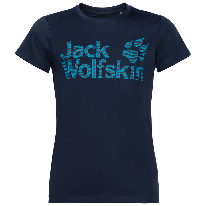 Load image into Gallery viewer, Jack Wolfskin Kids Jungle T Shirt Tee Top Sun UV Shield Shirt Childrens UPF 50+ - Night Blue-1
