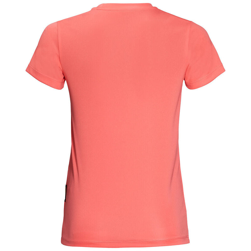 Load image into Gallery viewer, Jack Wolfskin Girls Jungle T Shirt Tee Top Sun UV Shield Shirt Childrens UPF 50+ - Flamingo-3

