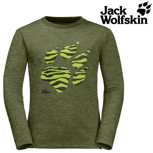 Jack Wolfskin Vargen Kids Long sleeves Top Lightweight UV Boys Girls Shirt-1