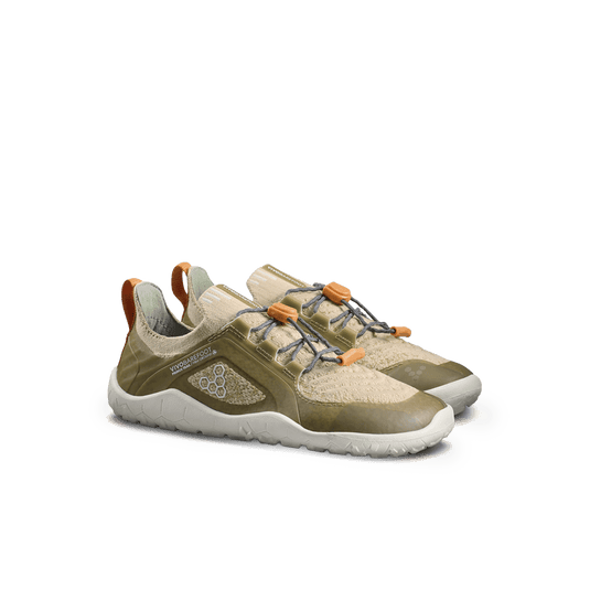 Vivobarefoot Primus Trail Knit FG Preschool Peyote lightweight kids' trail shoes designed for natural movement.