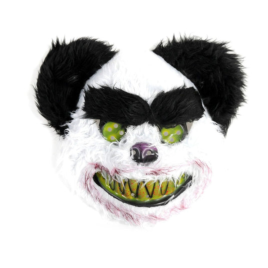 Scary Dog/Panda Bear Fluffy Animal Mask Costume Halloween Party Dress Up-2