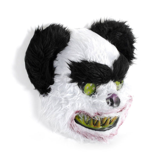Scary Dog/Panda Bear Fluffy Animal Mask Costume Halloween Party Dress Up-3