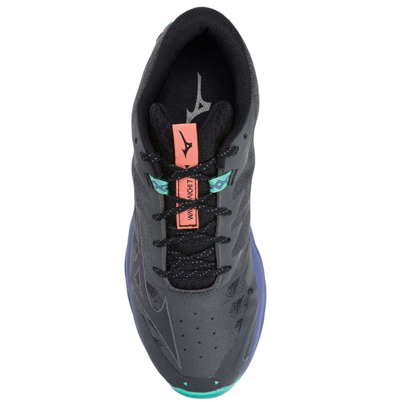 Load image into Gallery viewer, Mizuno Wave Daichi 7 Mens Trail Running Shoes Iron Gate / Ebony / Living Coral – US 10.5

