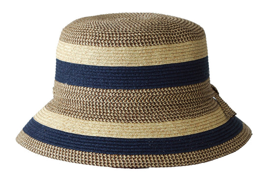 Jacaru 1751 Striped Short Brim Hat – Cotton | UPF 50+