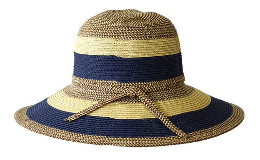 Jacaru 1752 Striped Wide Brim Hat – Adjustable | Vegan | 3 Colours | One Size